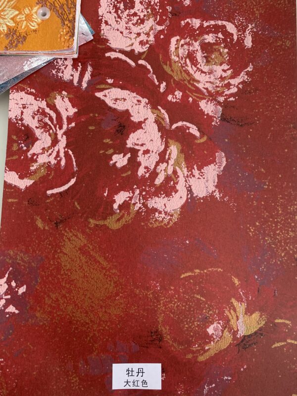 3d peony textured colored paper