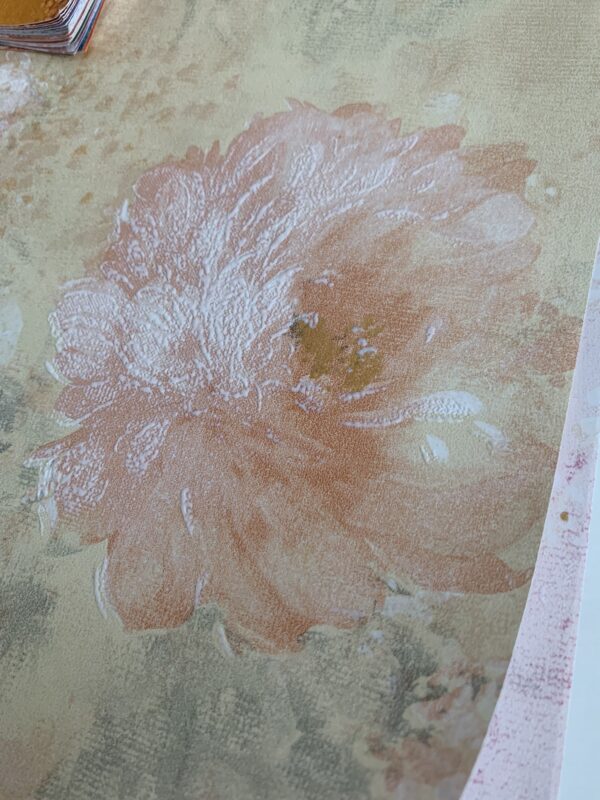 3d peony textured colored paper