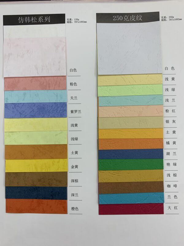 IMG_4658触感 仿韩松系列 250g皮纹 Touch Paper